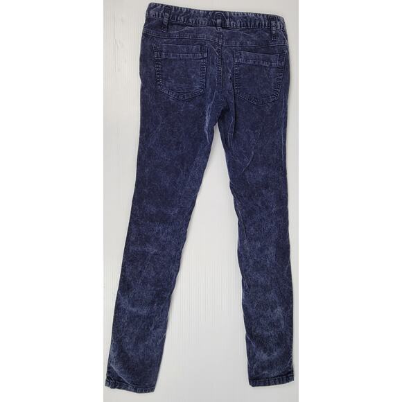 Free‎ People Womens 27 Corduroy Chino Straight Leg Mid Rise Navy Blue Pants - Picture 4 of 12